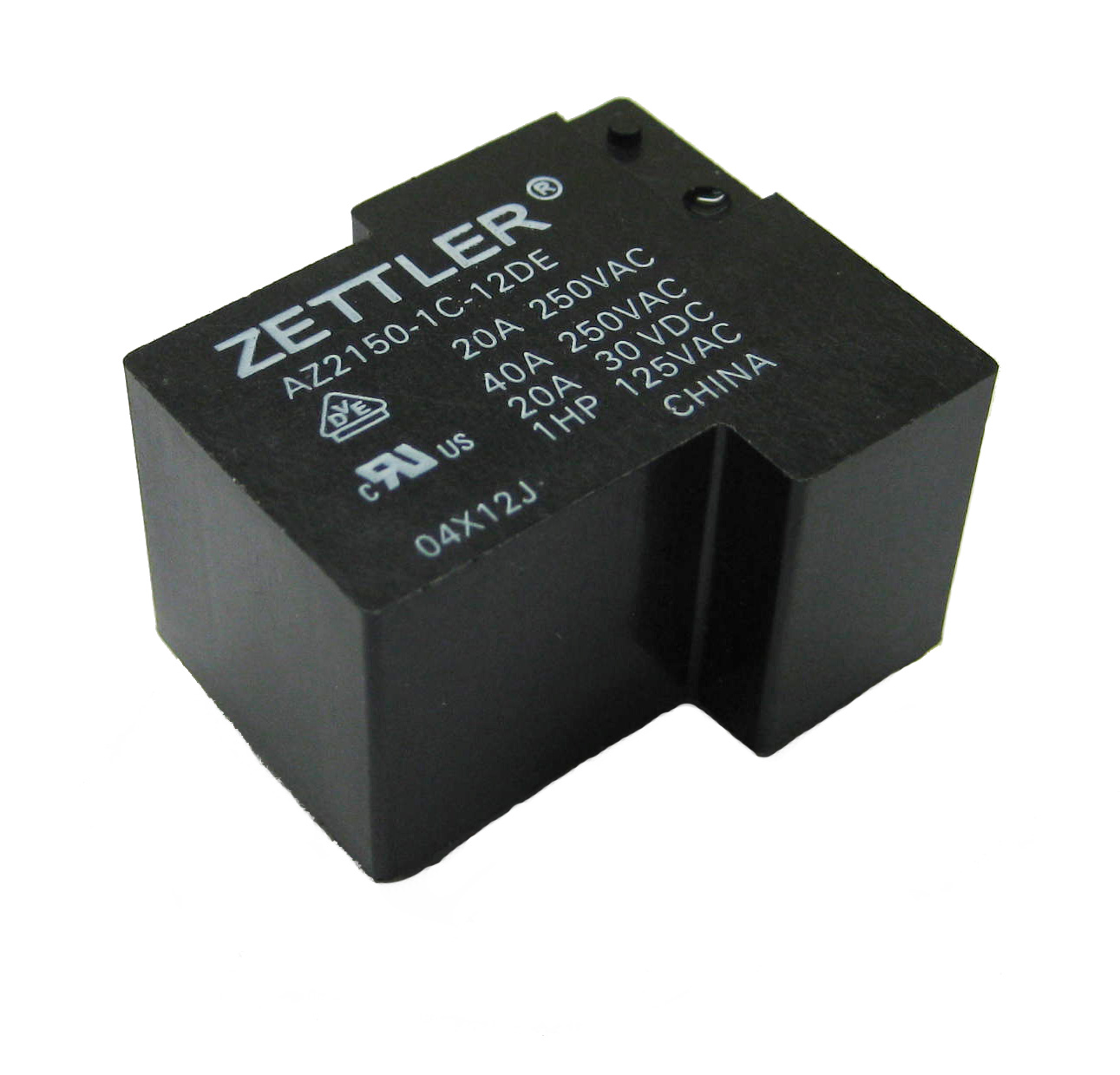 SPST 40A Relay 101-623 American Zettler® AZ2150-1A-15DEF 12-15VDC N/O 